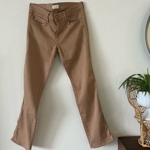 MOTHER Tan The Rascal Cuff Double Toasted Size 28